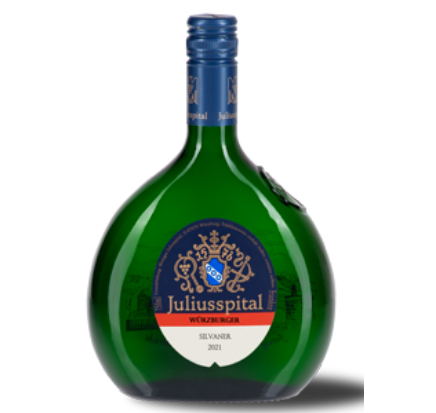 Juliusspital Würzburger Silvaner Kabinett feinherb Motivbocksbeutel Festung Marienberg Weißwein